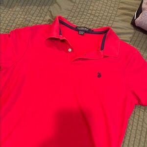 Polo by Ralph Lauren Men's Red Polo Shirt size Large